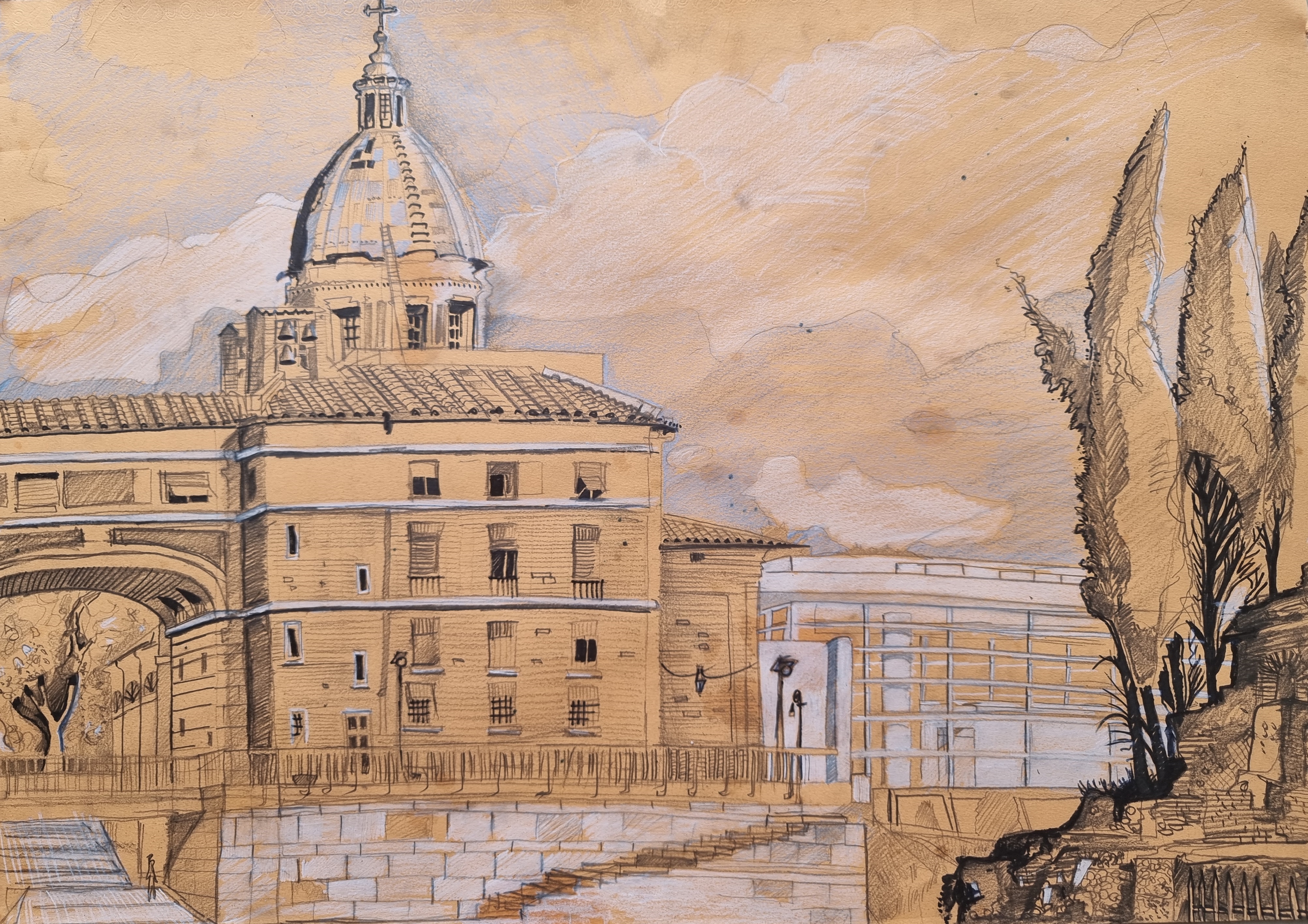 Disegni di Roma: Mausoleo di Augusto